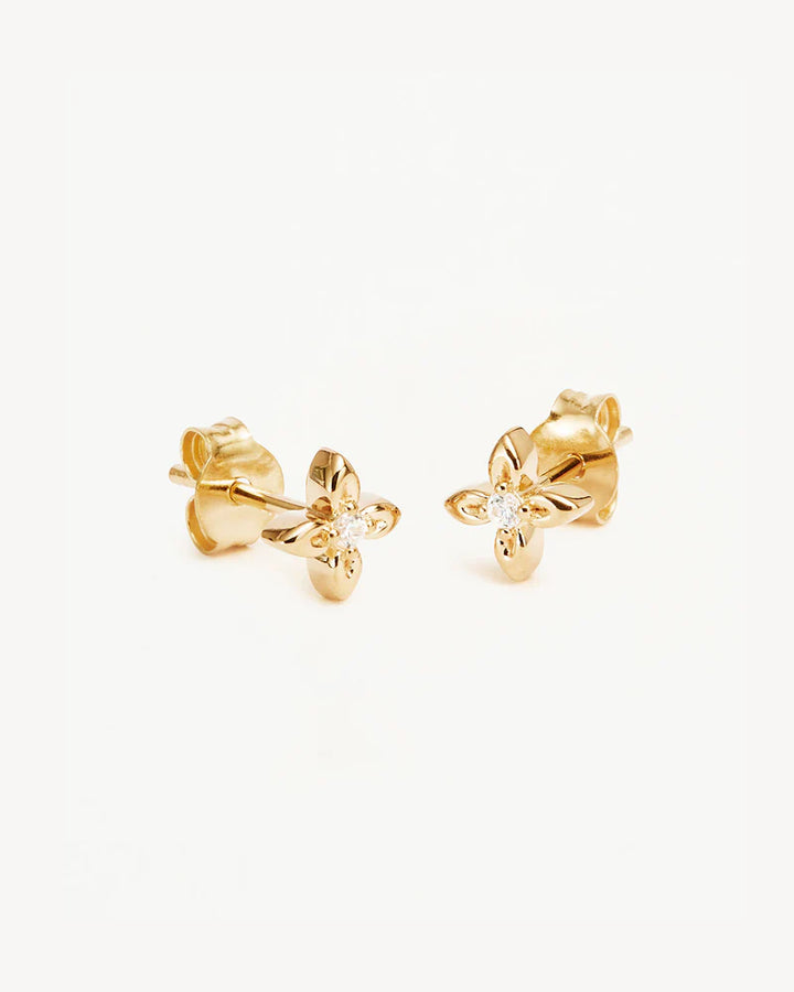 By Charlotte 18k Gold Vermeil Live in Light Stud Earrings