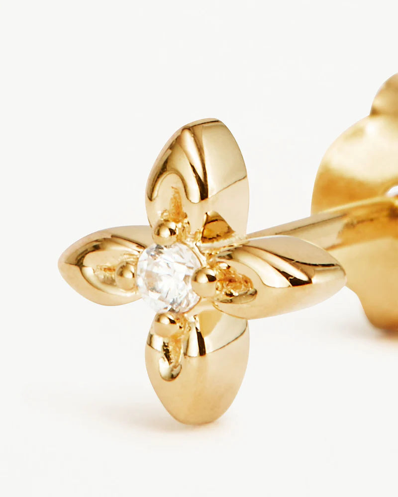 By Charlotte 18k Gold Vermeil Live in Light Stud Earrings