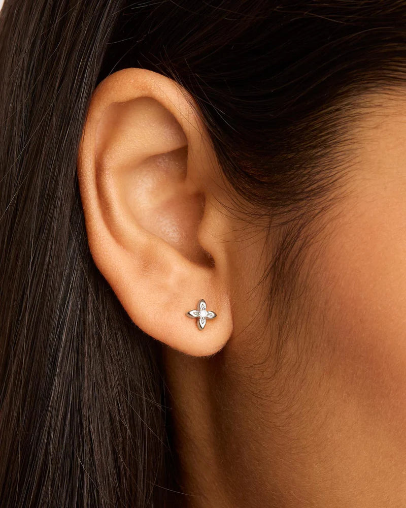 By Charlotte Sterling Silver Live in Light Stud Earrings