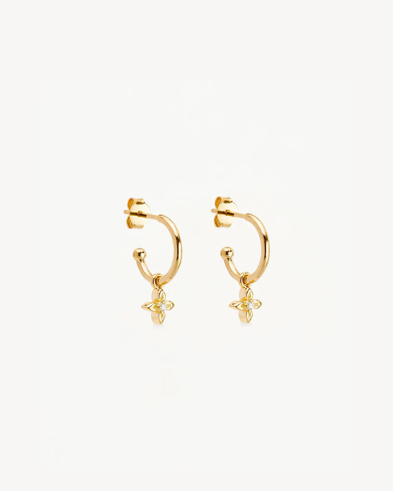 By Charlotte 18k Gold Vermeil Live in Light Hoop Earrings