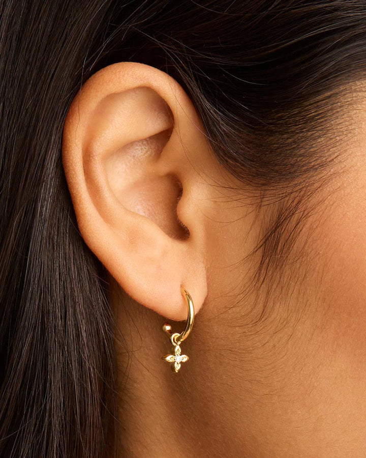 By Charlotte 18k Gold Vermeil Live in Light Hoop Earrings