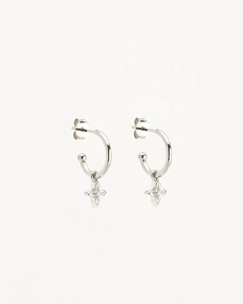 By Charlotte Sterling Silver Live in Light Hoop Earrings
