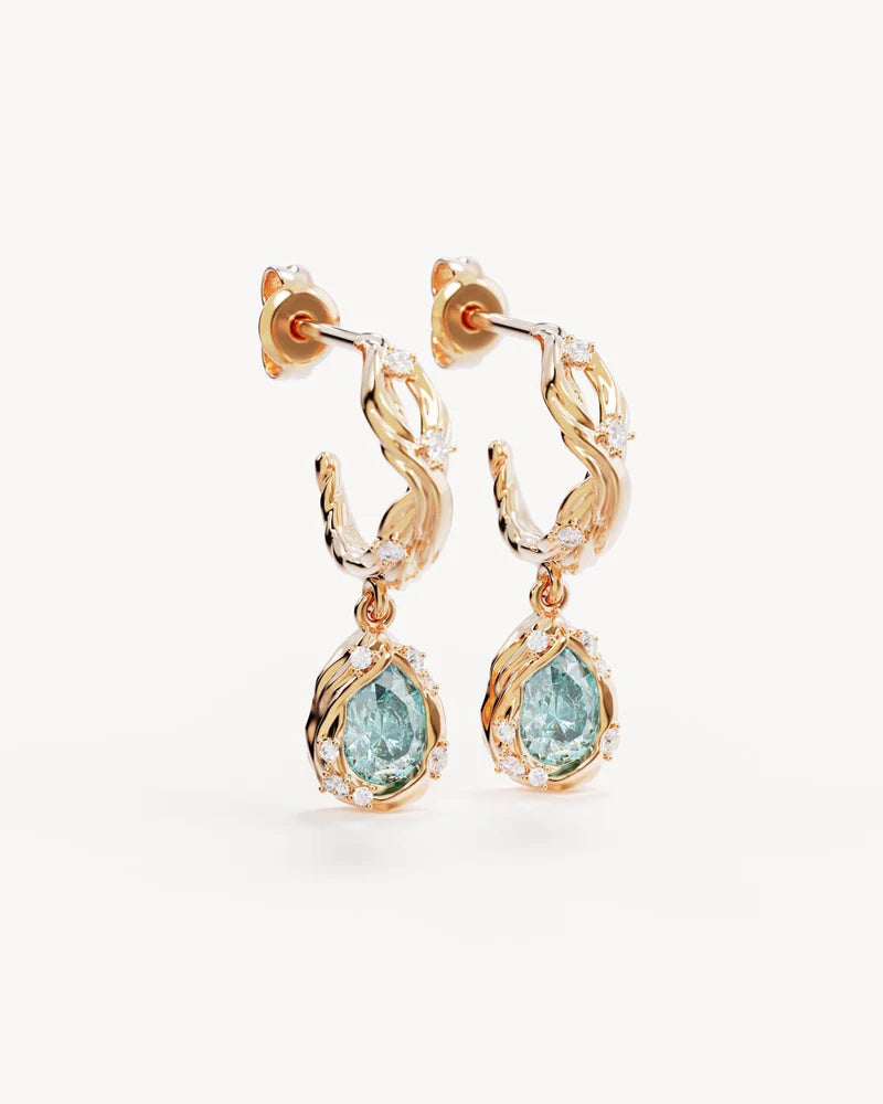 By Charlotte 18k Gold Plated Dive Deeper Hoops