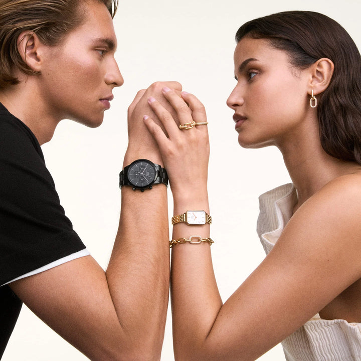 Daniel Wellington Iconic Chronograph Link Onyx Black 42mm