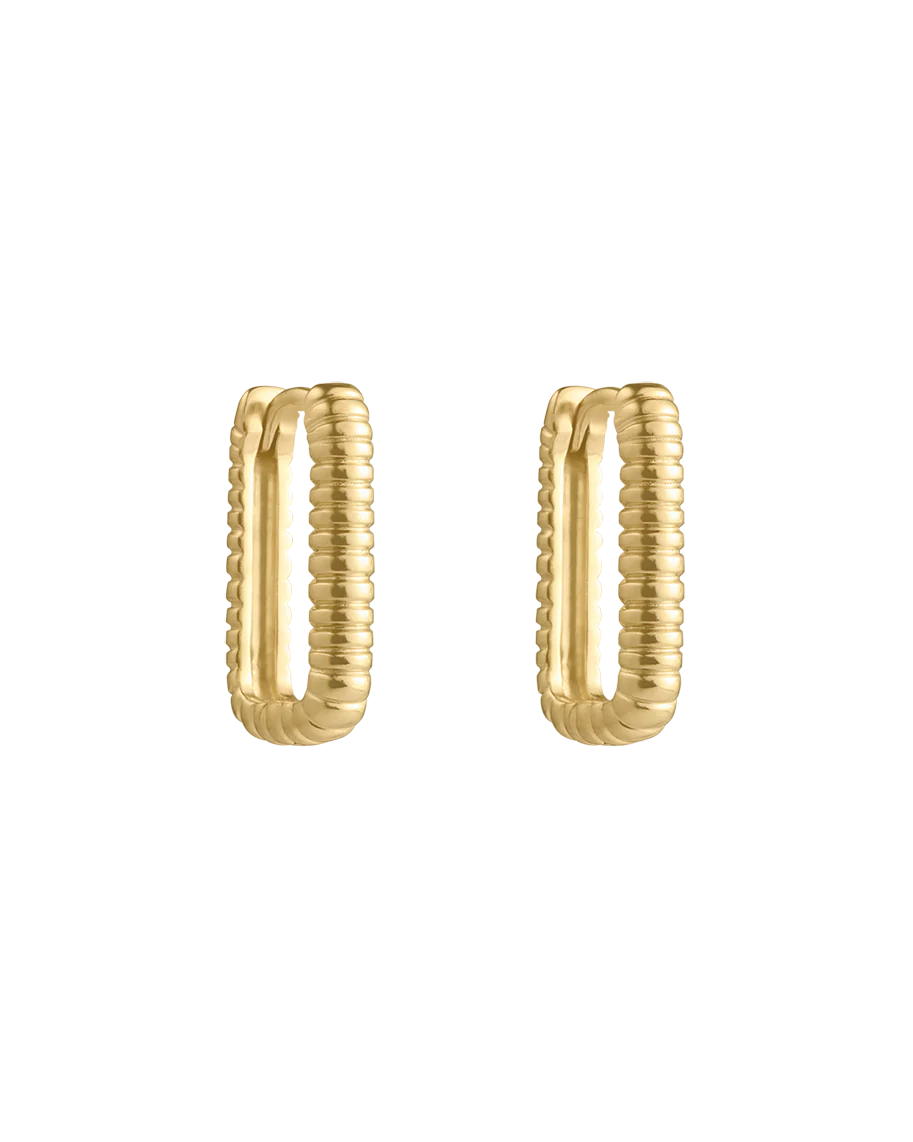 Kirstin Ash Elemental Hoops Gold Plated