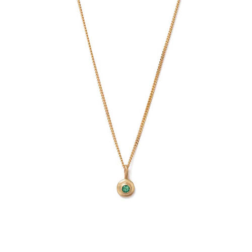 Gold Plated Birthstone Necklace - May | Silvermoon