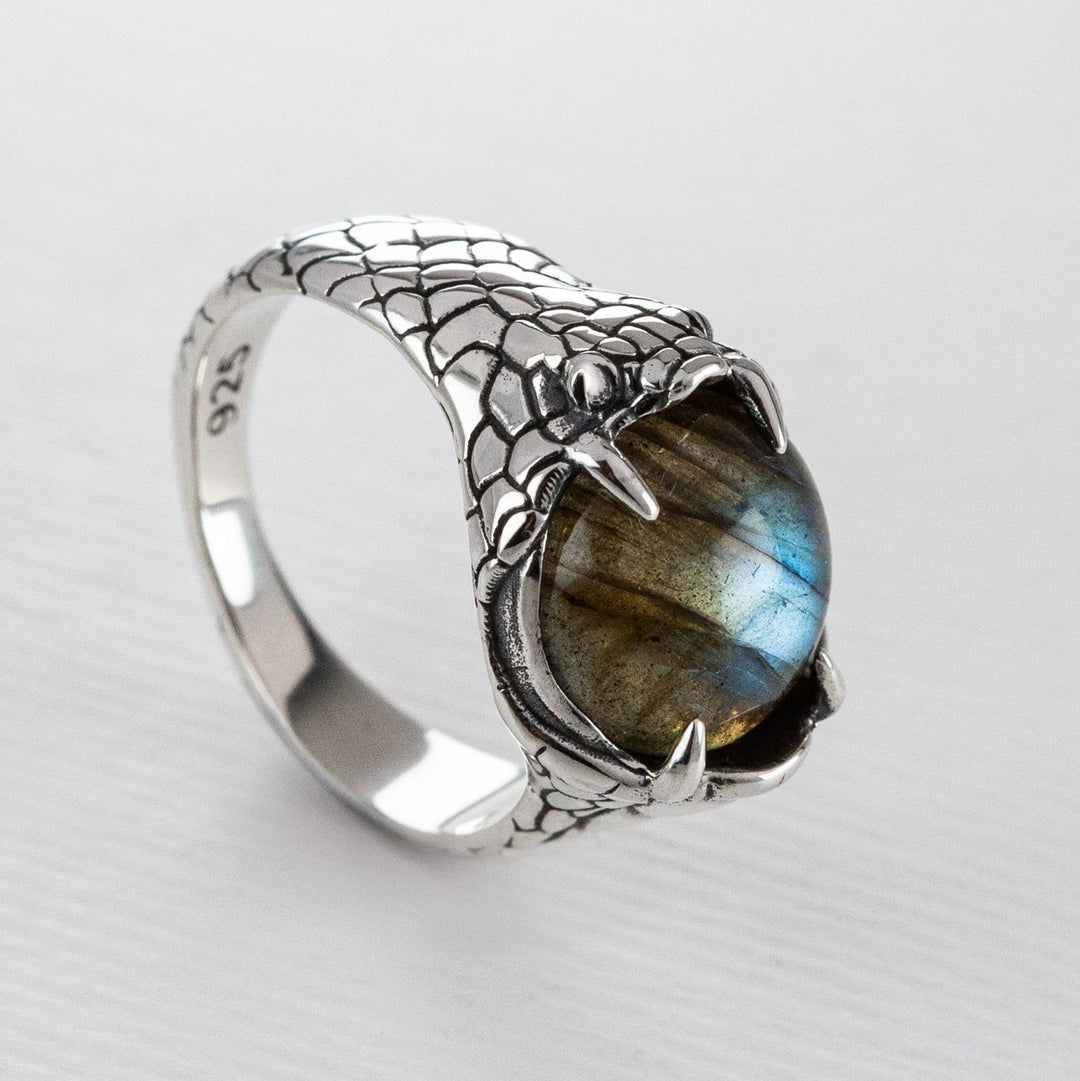 Nick Von K Sterling Silver with Labradorite Devour Ring
