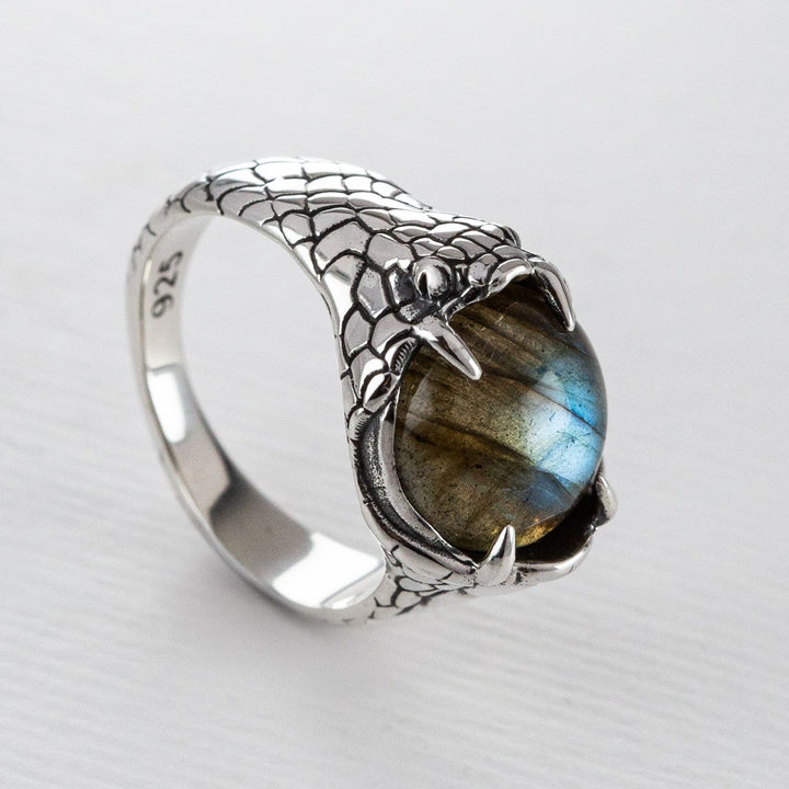 Nick Von K Sterling Silver with Labradorite Devour Ring