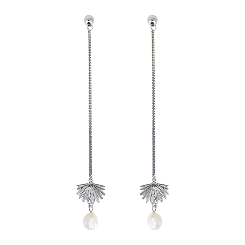 Boh Runga Fantail Pearl Drop Earrings