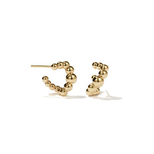 Gold Plated Fizzy Small Hoops