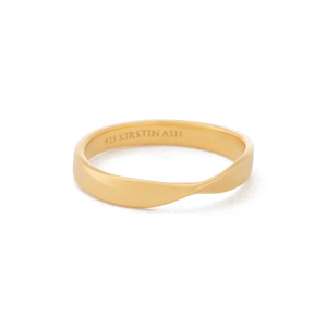 KIRSTIN ASH FOLD BAND RING 18K GOLD VERMEIL