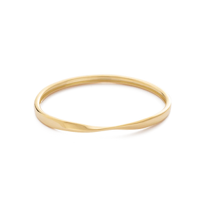 KIRSTIN ASH FOLD BANGLE 18K GOLD PLATED