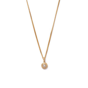 Gold Plated Birthstone Necklace - June