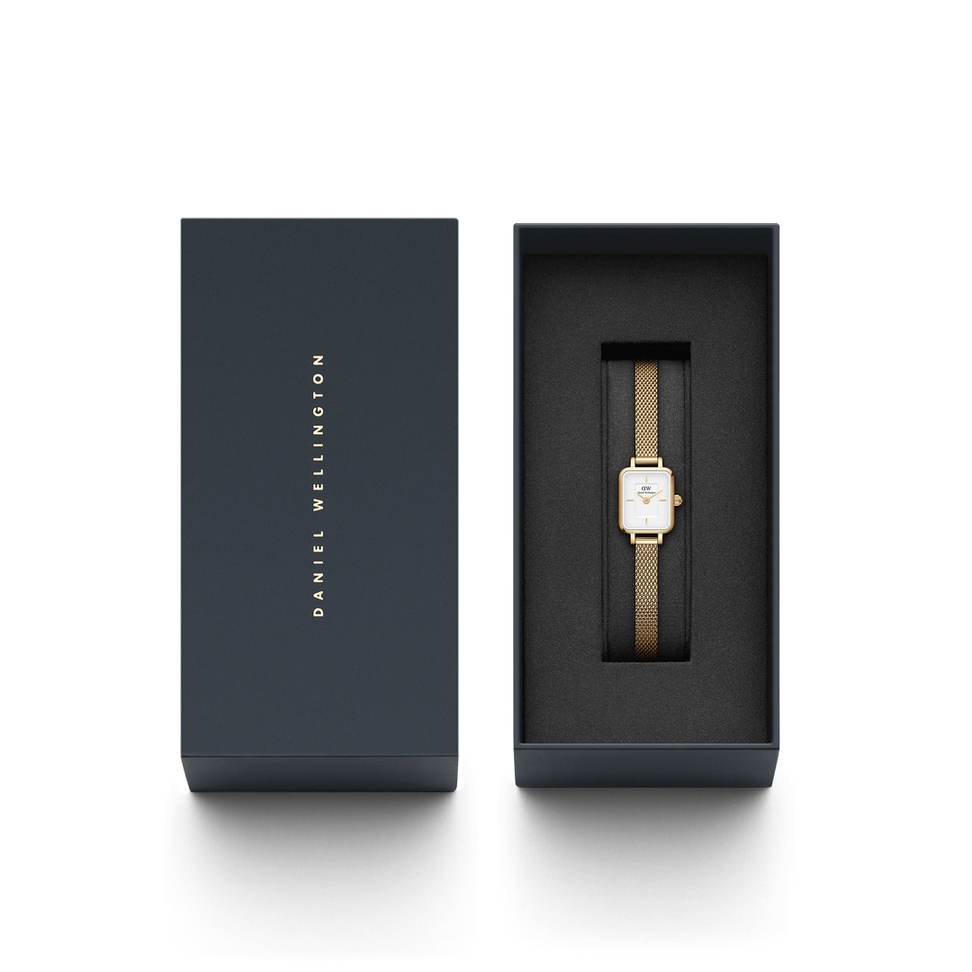 Daniel Wellington Quadro Mini Evergold 18x15mm
