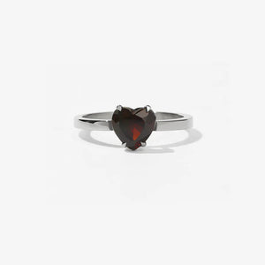 MEADOWLARK STERLING SILVER HEART JEWEL RING