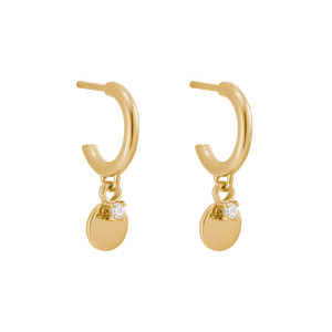 KIRSTIN ASH HONOUR HOOPS 18K GOLD PLATED