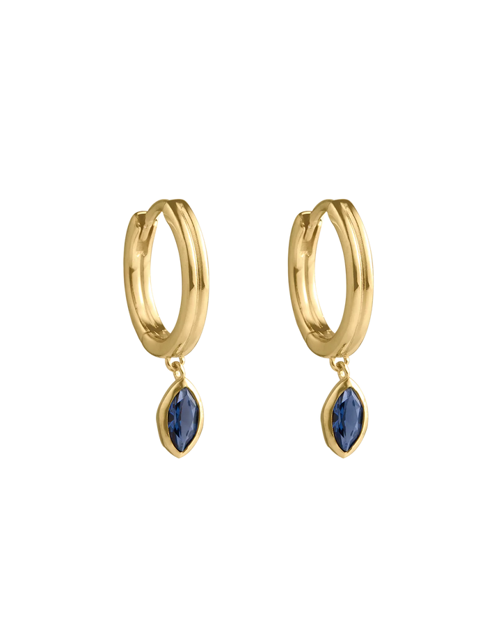 Kirstin Ash Ink Drop Hoops Gold Plated