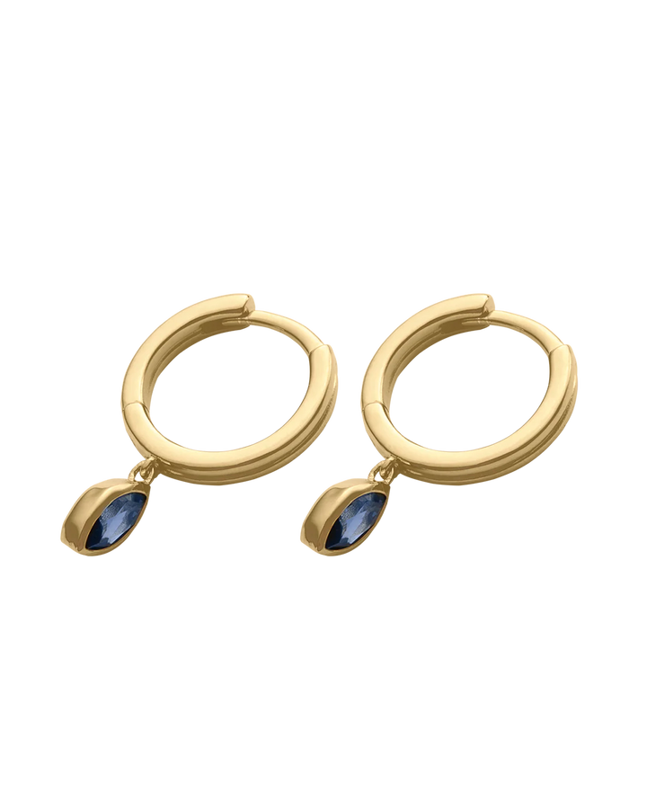 Kirstin Ash Ink Drop Hoops Gold Plated