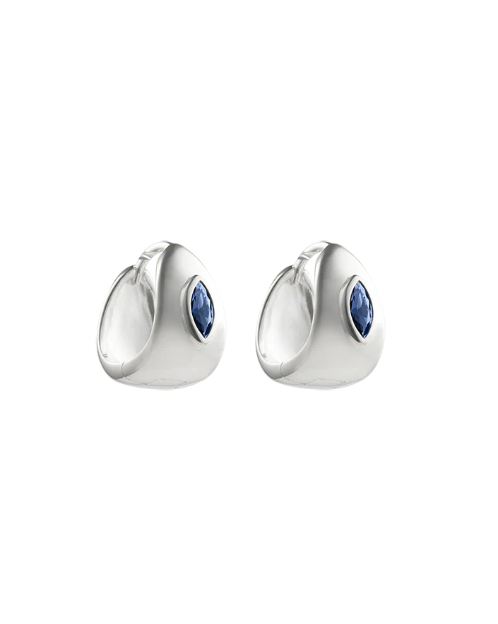 Kirstin Ash Ink Hoops Sterling Silver