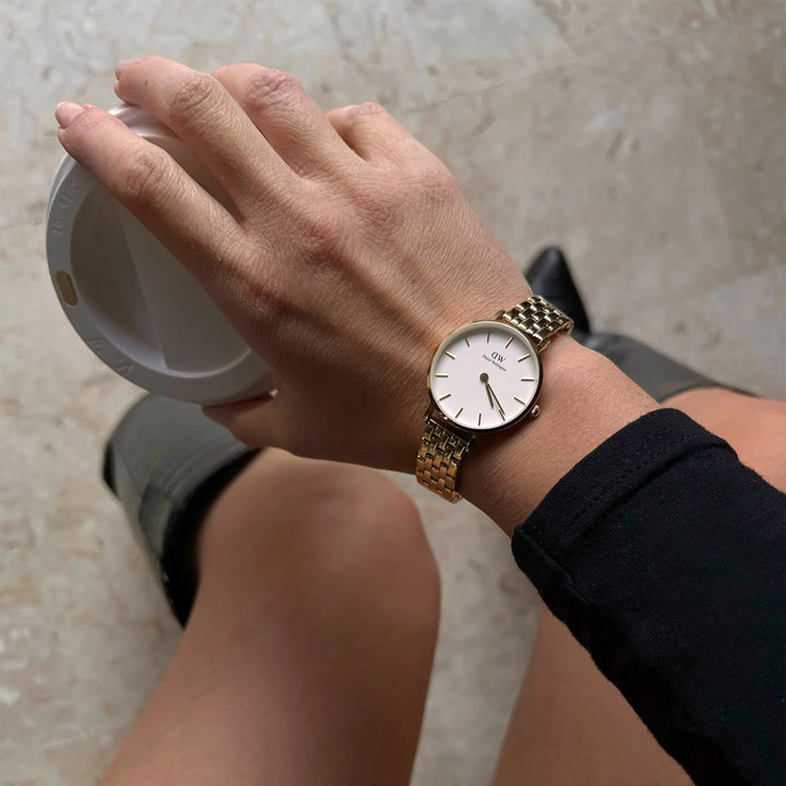 Daniel Wellington Petite 5-Link Evergold 28mm