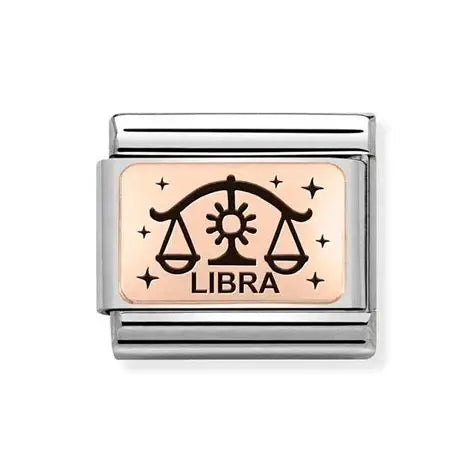 Nomination Classic Link 430112/07 Libra in 9k Rose Gold