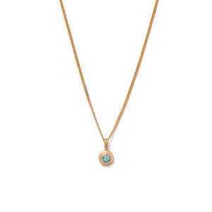 Gold Plated Birthstone Necklace - September