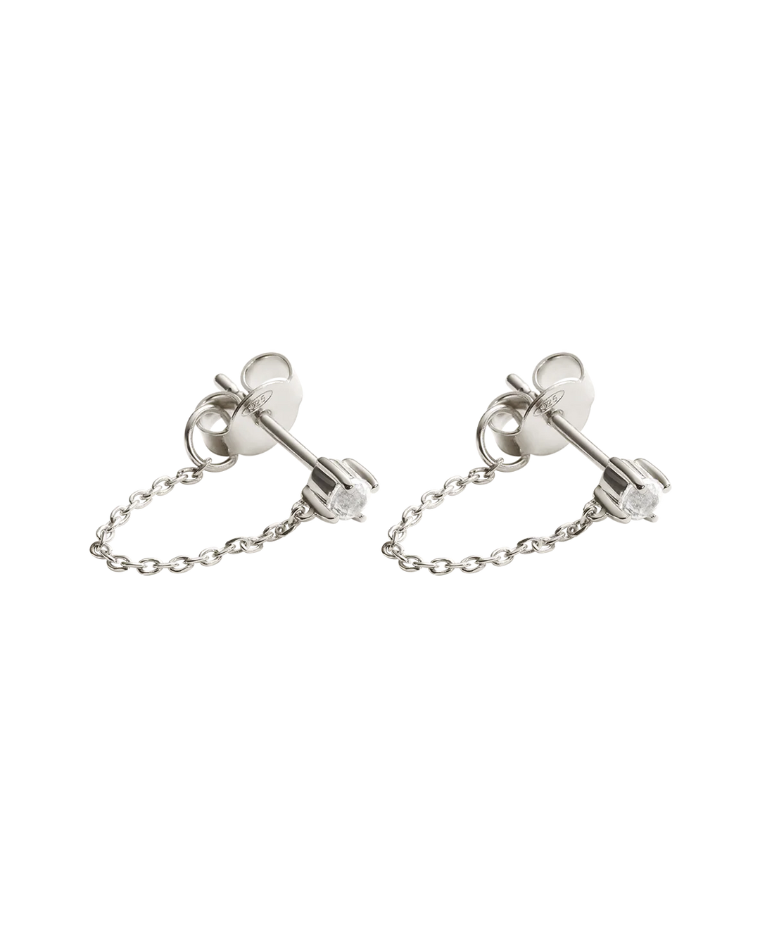 Kirstin Ash Lumen Chain Studs Sterling Silver