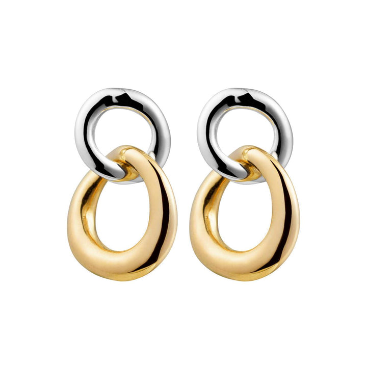 Najo Tranquila Stud Yellow Gold/Silver Earring