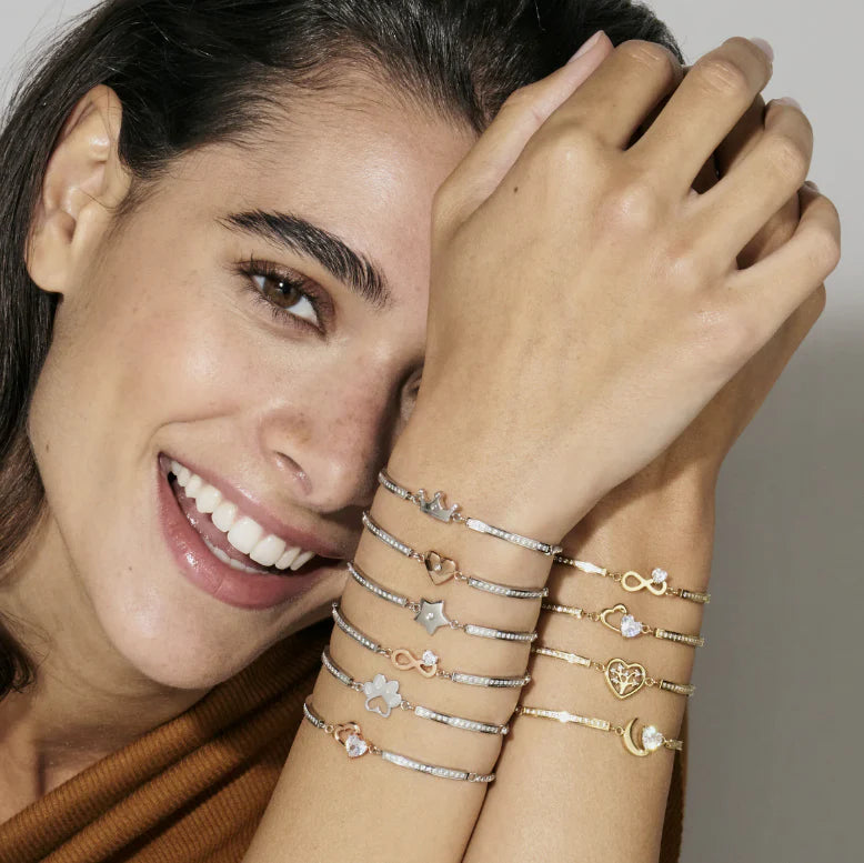 Nomination Milleluci Refined Bracelet in Stainless Steel & CZ Infinity