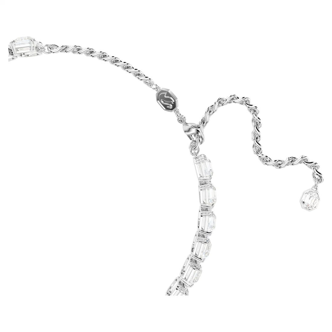 Millenia Choker Octagon Cut White Rhodium Plated