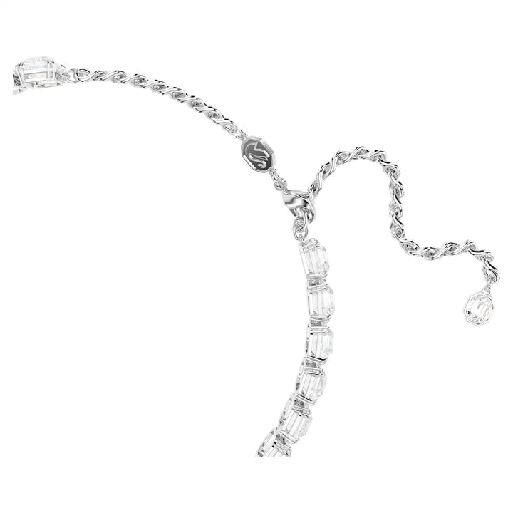 Millenia Choker Octagon Cut White Rhodium Plated