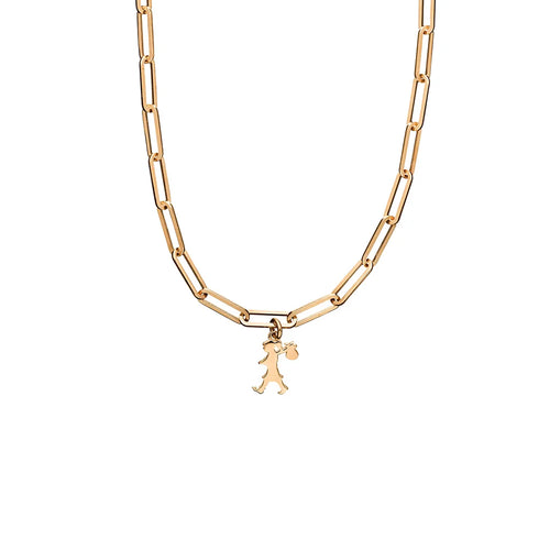 Karen Walker Mini Runaway Girl Charm Gold