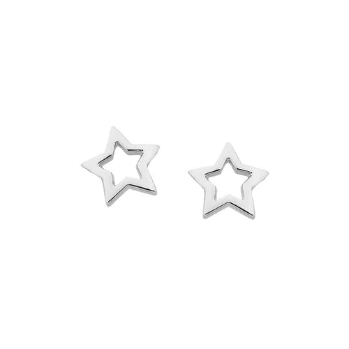 KAREN WALKER SILVER MINI STAR STUDS