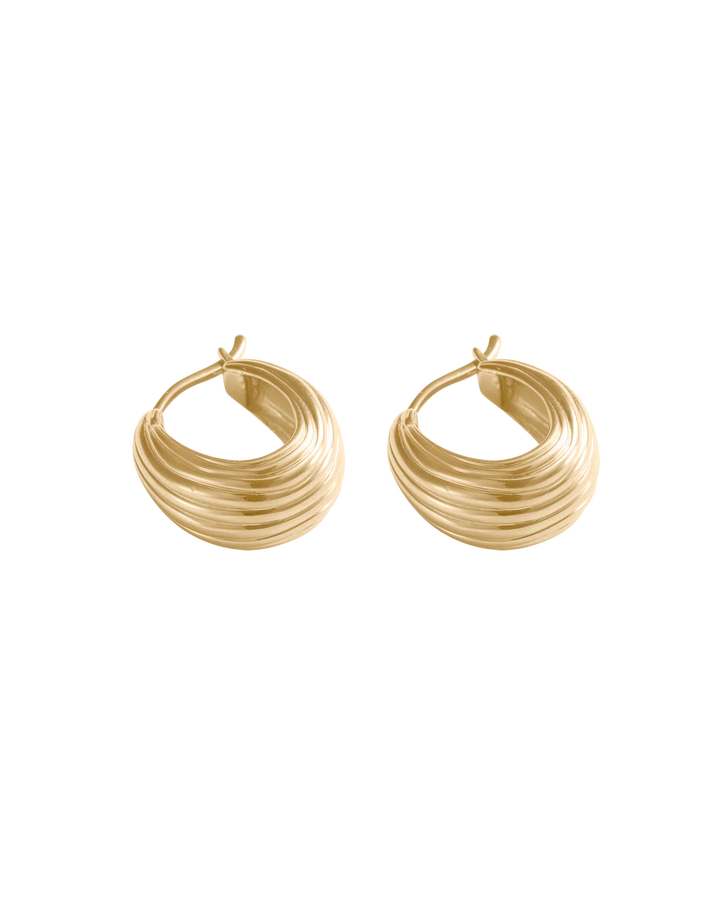Kirstin Ash Mondo Hoops 18ct Gold Plated