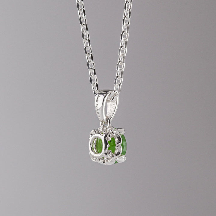 Nick Von K Sterling Silver with Pounamu Baby Dewdrop Necklace