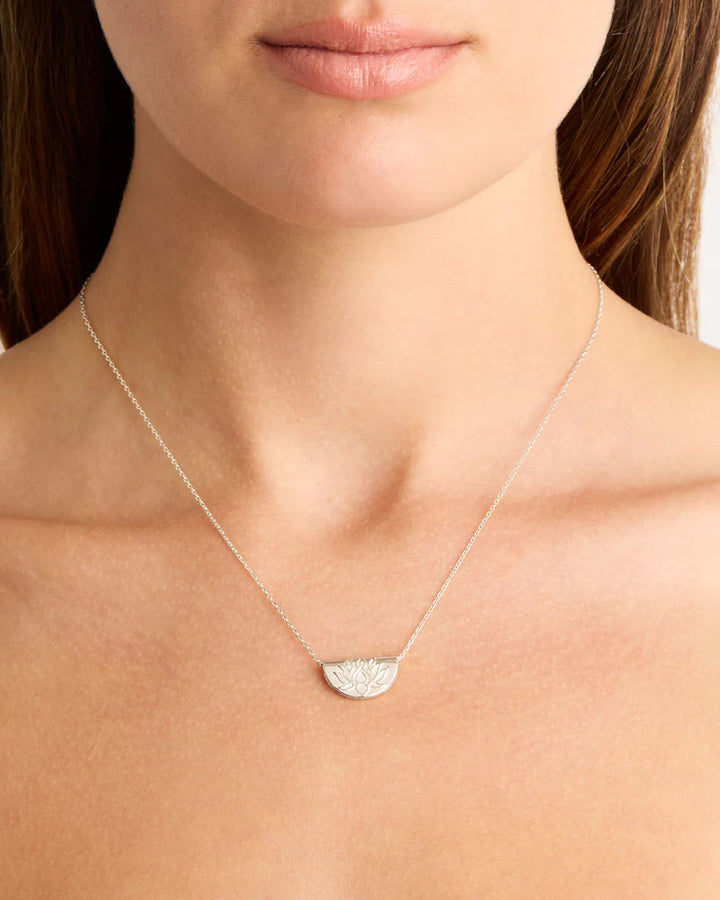By Charlotte Sterling Silver Lotus Necklace