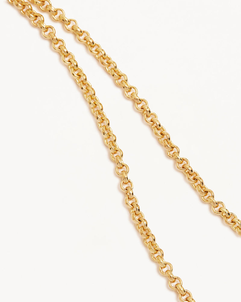 By Charlotte 18k Gold Vermeil 48cm 2mm Belcher Chain Necklace