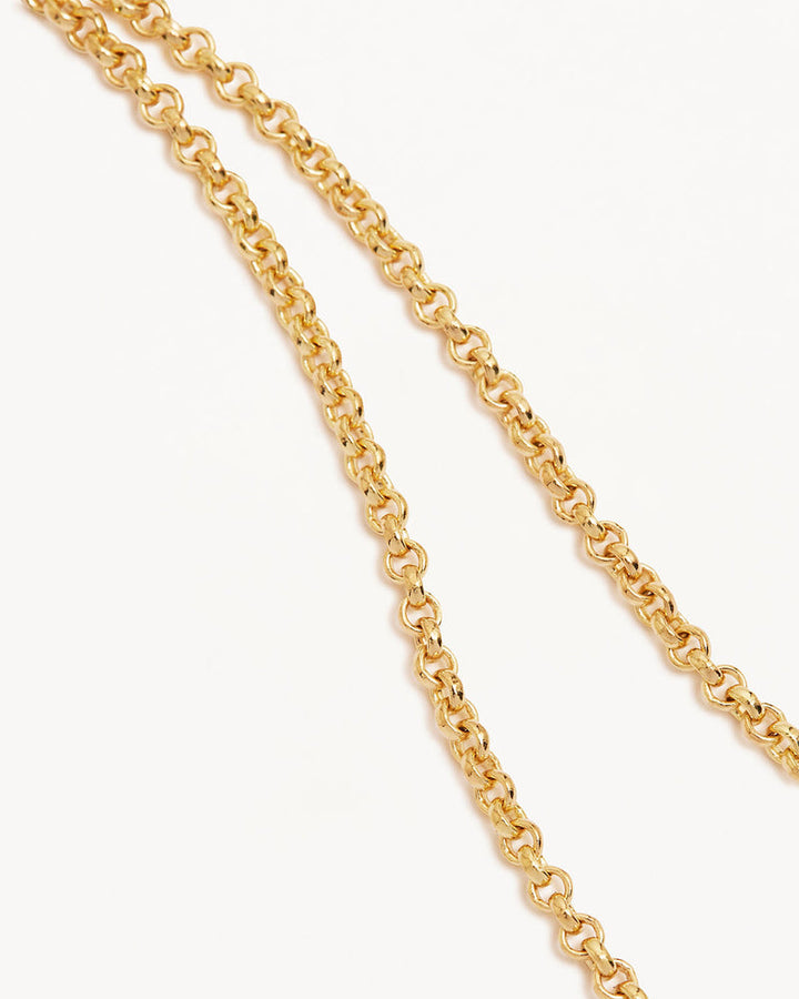 By Charlotte 18k Gold Vermeil 48cm 2mm Belcher Chain Necklace