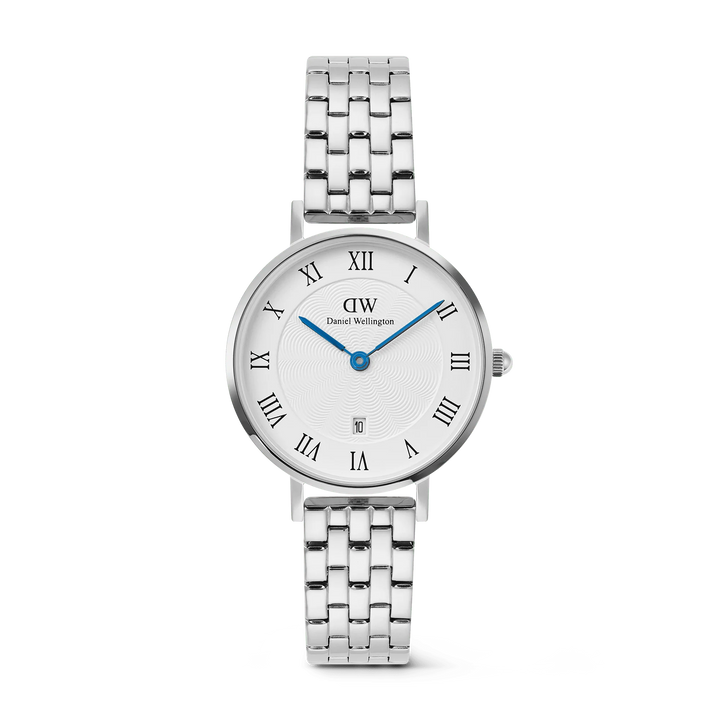 Daniel Wellington Petite Roman Numerals Silver Watch 28mm
