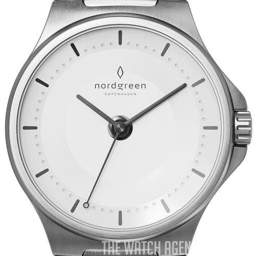 Nordgreen Guardian 36mm Silver Automatic with H-Link Strap Watch