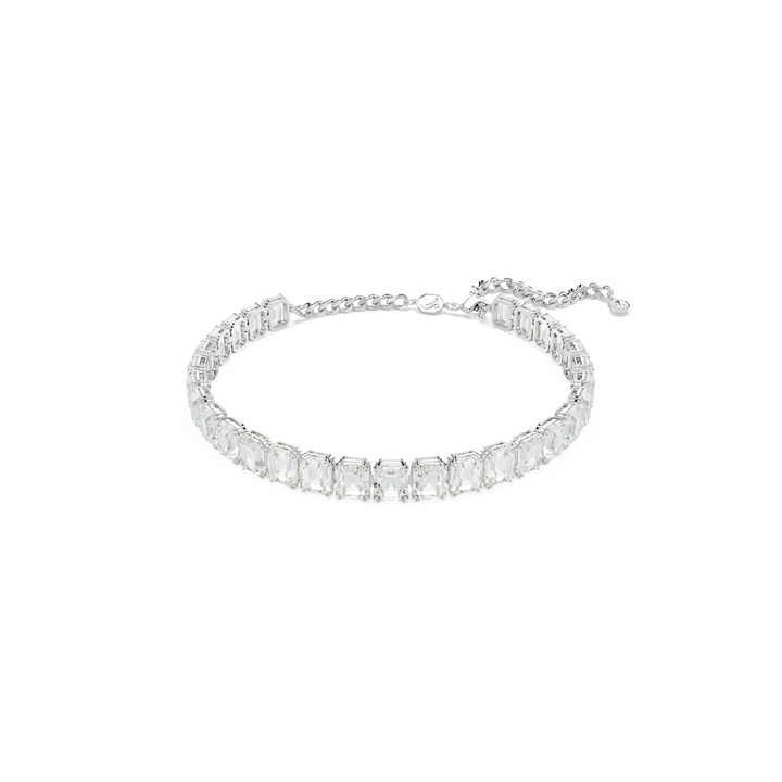 Millenia Choker Octagon Cut White Rhodium Plated