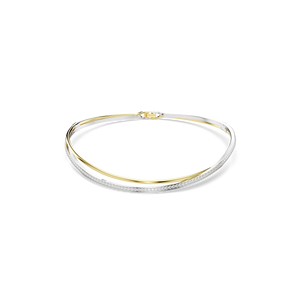 Hyperbola Choker Round Cut White Mixed-Metal Finish