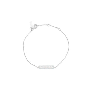 Silver Perla Bar Bracelet
