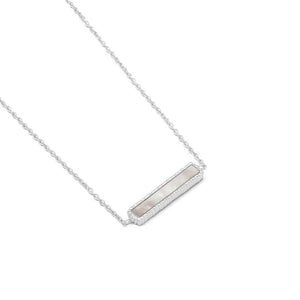 Silver Perla Bar Bracelet