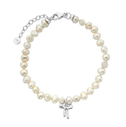 Karen Walker Petite Bow With Pearls Bracelet