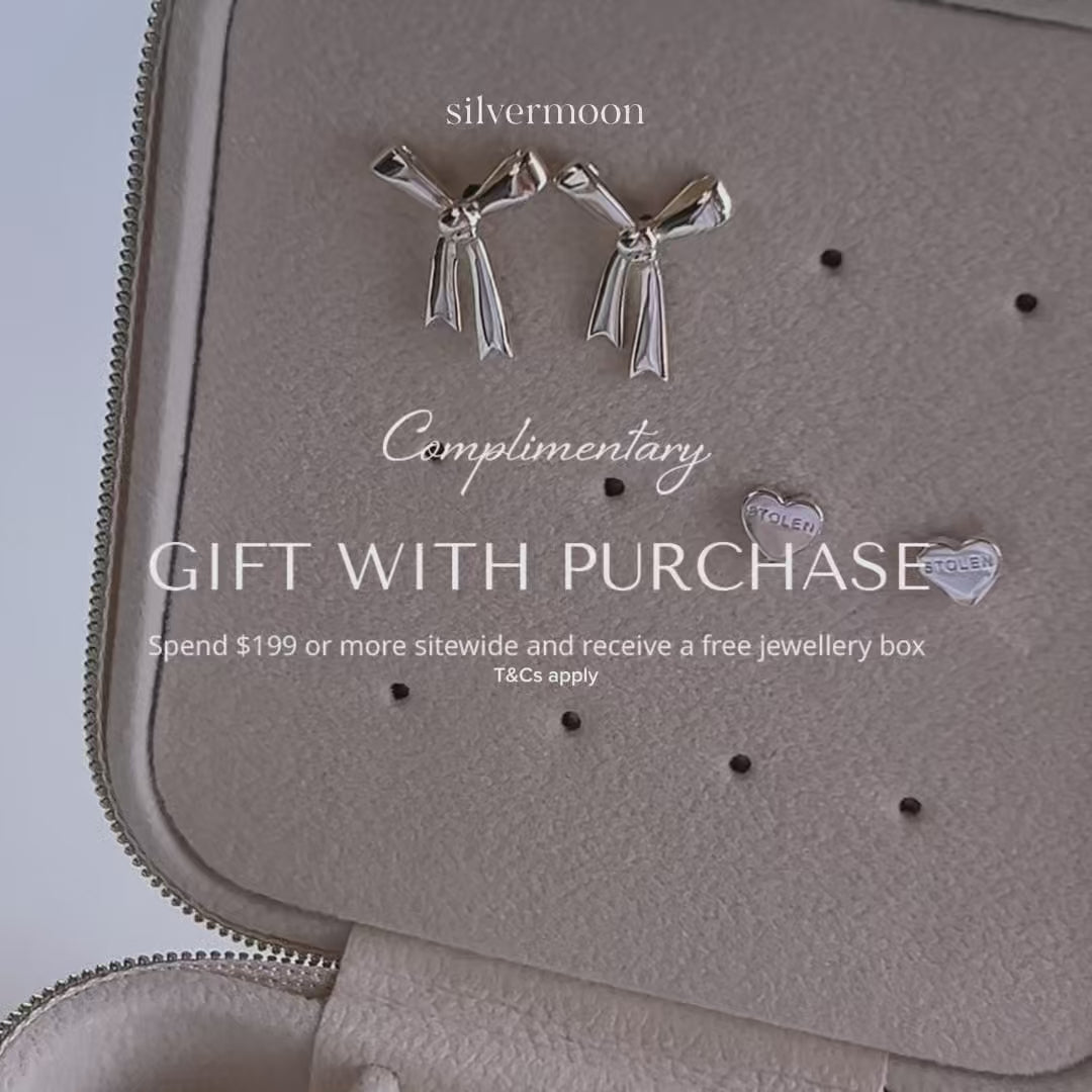 Silvermoon Square Travel Jewellery Case - Biscuit