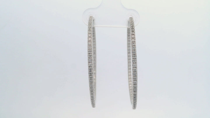 Georgini Elegant Essentials Hoops 40mm Silver
