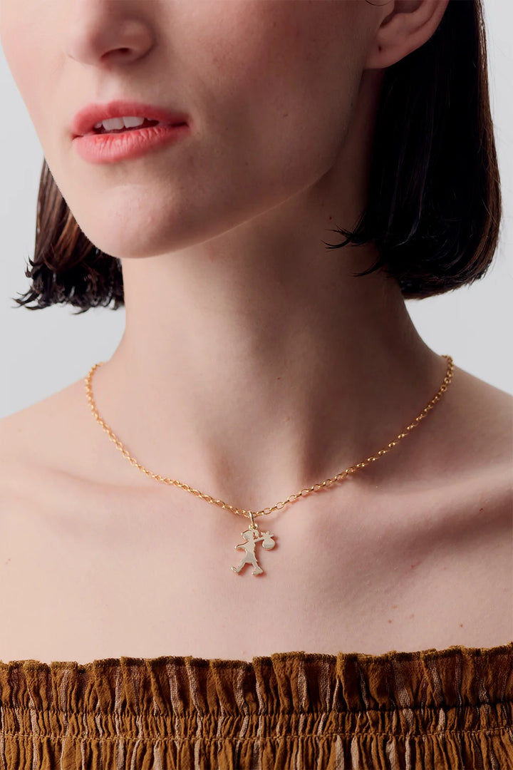 Karen Walker Gold Runaway Girl Necklace