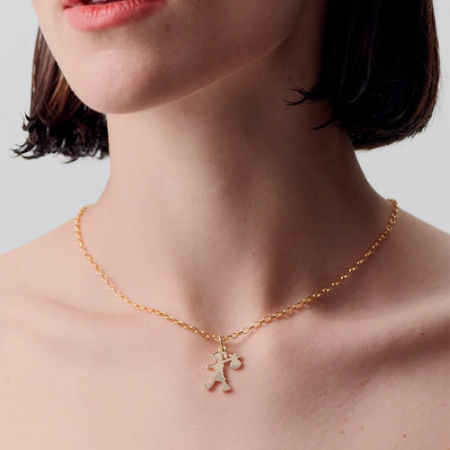 Karen Walker Gold Runaway Girl Necklace