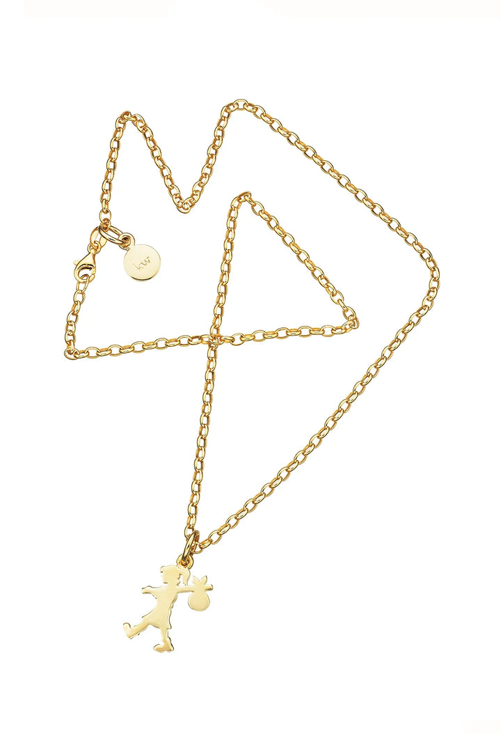 Karen Walker Gold Runaway Girl Necklace